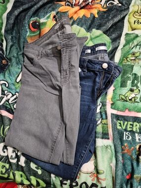Old Navy Gray and Dark Blue Women’s Jeans Duo